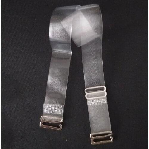 Women 1 CM Metal Buckle Clear Bra Straps Adjustable Invisible Bra Straps Transparent Bra Strap Extender Accessories