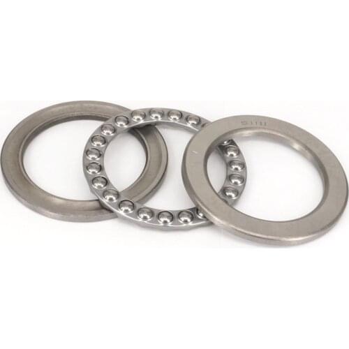 1)51111 55 x 78 x 16mm Axial Ball Thrust Bearing (2 Steel Races + 1 Cage)AEBC-1