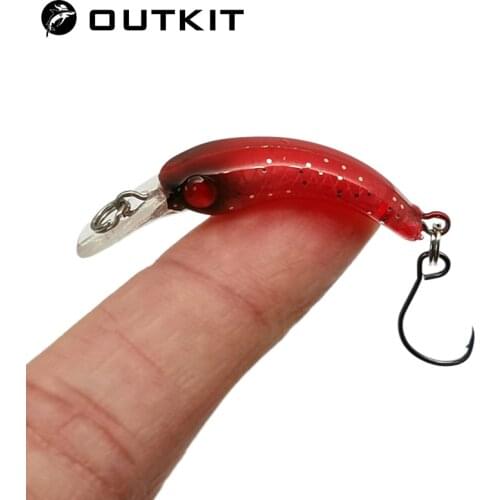 1pcs Mini Minnow 3.7cm 1.5g Artificial Hard Lure Fishing Bait Sharp Hook Crankbait Wobbler Tackle Trout Freshwater Accessories