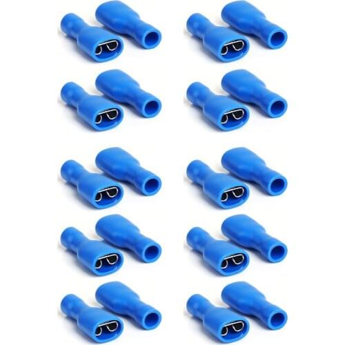 10x Female Male Spade Insulated Electrical Wiring Crimp Terminal Connectors