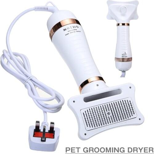 110-230v General Portable Pet Grooming Dryer Low/Meddle/High Setting Pet Cat Dog Hair Fur Blower Low Noise Pet Dryer Comb Brush