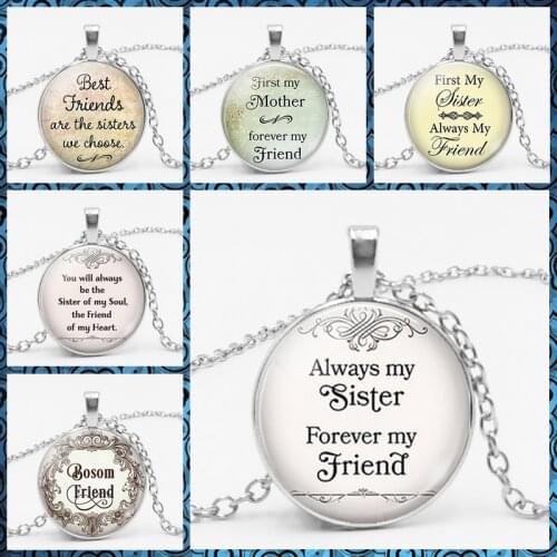 2018 New Choice of Brothers and Sisters Are The Best Friends Friendship Pendant Necklace Pendant Is Your Best Choice
