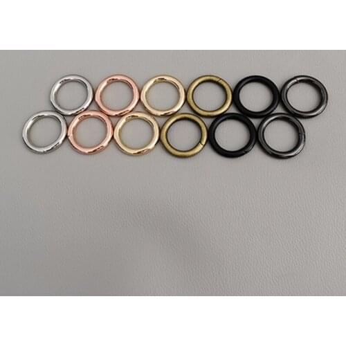 50 pcs 20mm O ring adjustable ring clip buckles Hooks for handbag backpack Dog Collar Metal Buckles Key Chain Rings Saddle