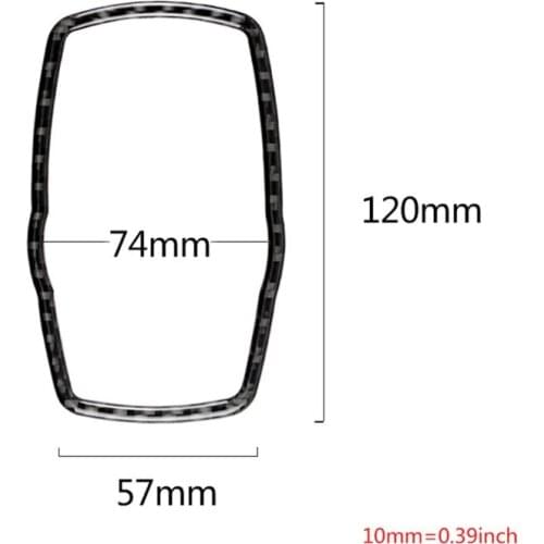 N0HF Auto Fastener & Clip Car Carbon Fiber Multimedia box for bmw Multimedia Button Frame Cover Knob Trim for F10 F20 F30 F34