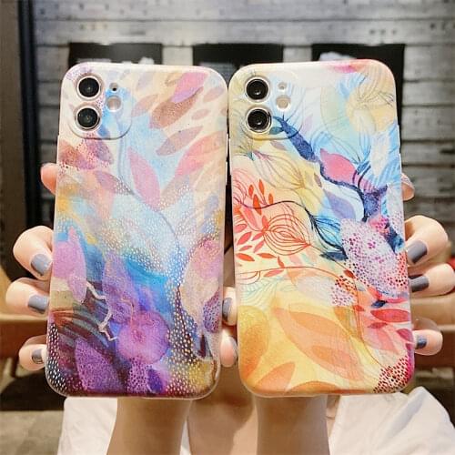Cartoon Flower Floral Painting Case For Samsung Galaxy A52 A72 A51 A71 A32 A31 A22 A12 A50 A30S A70 A20 A10 Silicone Case Cover