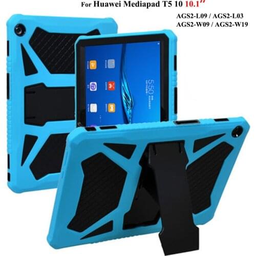 For Huawei MediaPad T5 10 10.1" Heavy Duty Armor Case For Huawei T5 10 AGS2-W09/L09/L03/W19 Shockproof Silicone PC Cover