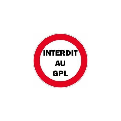 Sticker Sticky Messenger Panel Prohibits Cars, Vehicles, and Liquefied Petroleum Gas Sticker for Cars, Motos, Laptops, Industry