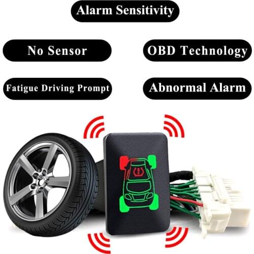 Car Tire Pressure Monitor OBD TPMS Abnormal Alarm System No Sensor kit For Mitsubishi Outlander 3 Xpander Sport Eclipse Cross