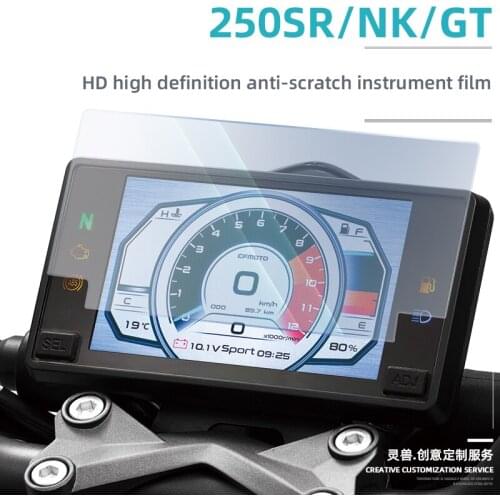 Motorcycle Speedometer Scratch Proof TPU Protection Film Dashboard Screen Instrument Film for CFMOTO 250SR 250NK 400GT 650GT