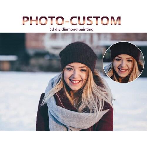 Photo Custom DIY 5D Diamond Painting Full Round Drill Rhinestone Mosaic Diamond Embroidery Cross Stitch Manual Gift Home Decor