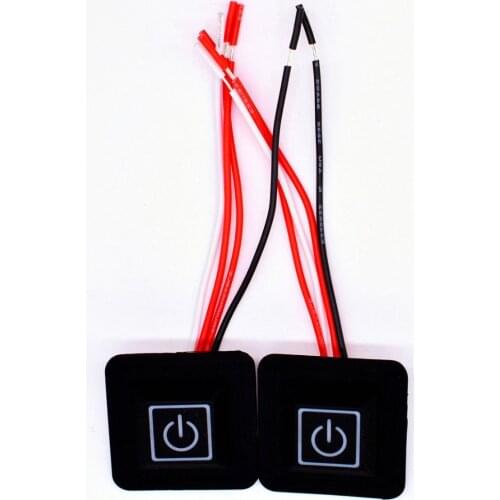 Heating Vest Clothes Temperature Control Switch Waterproof Silicone Button 5V-15V Controller Rheostat Switches