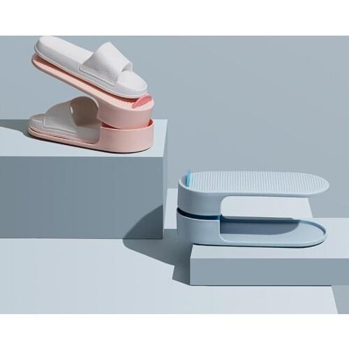 Shoe Cabinet To Store Shoes, Adjustable Shoe Rack, Space-saving Shoe Care, Double-layer Slippers Rack, Layered Shoe Rack