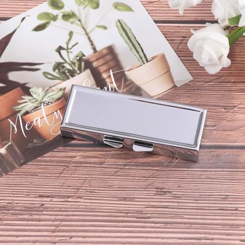 1Pcs Travel Essential Pill Splitters 85*30*15mm 6 Grid Folding Pill Case Container For Medicines Organizer Pill Box