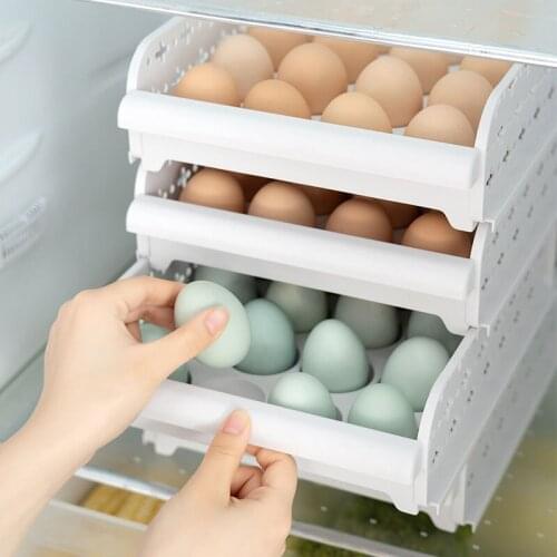 Kitchen Egg Storage Box Plastic Egg Carton Kitchen Egg Storage Box 20-grid Egg Holder Egg Storage Organizer Egg Storage