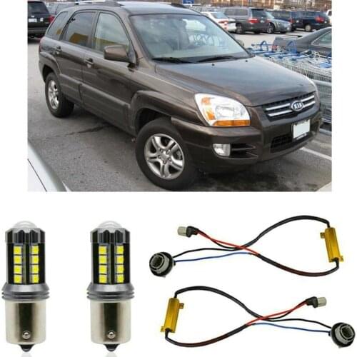 Fog lamps for Kia SPORTAGE JE KM Stop lamp Reverse Back up bulb Front Rear Turn Signal error free 2pc