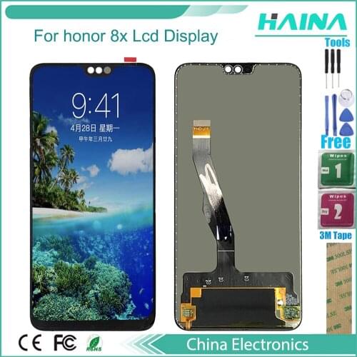 Frame and Touch Panel + LCD For Huawei Honor 8X Display+Touch Screen Digitizer Assembly Replacement Parts With frame