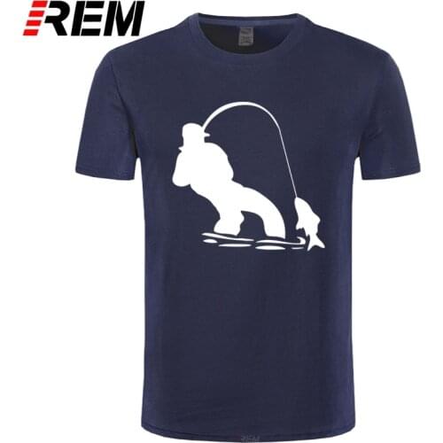 REM Authentic Tees Short-Sleeved Cloth Design Swag Fly Fishinger Fisherman Men Ali Shirt Online Nice T Shirts For Men