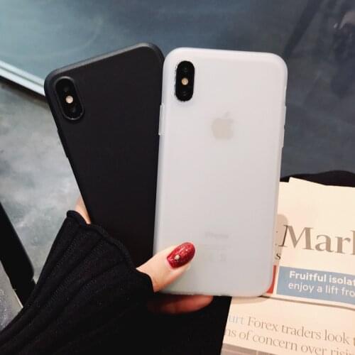 Retro Solid color Simple Couples White Black Phone Case Silicone Cover For coque iPhone 12 11 Pro Max 12mini 7 8 Puls X XR case