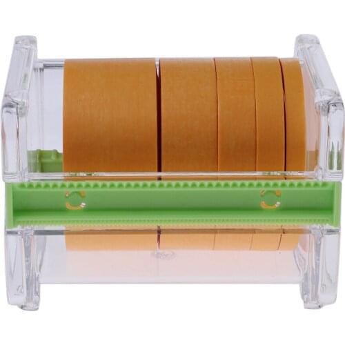 Model Craft Tape Cutter, Desktop Tape Dispenser with 5 Rolls Masking Tapes