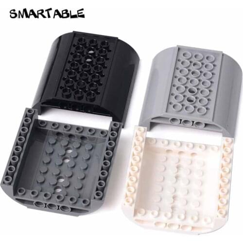 Smartable Slope 8x8x2 Curved Inverted Double Building Block Parts Toys For Kid Creative Compatible Major Brands 54091 2pcs/lot