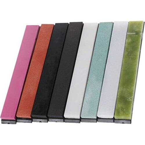 UPORS 8Pcs/Set Sharpening Stone 200#~10000# Grit Knife Sharpener Stone with Non-slip Base Whetstone for Knife Sharpening System