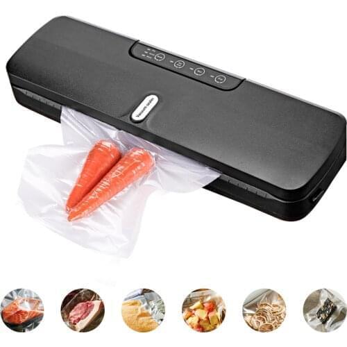 QH-10 Food Saver Vacuum Sealer Machine Bag Sealer with LED Indicator Lights Vacuum Bags Long Seal Design Strong Suction
