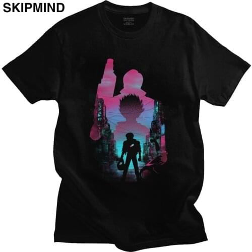 Japanese Vaporwave Akira T Shirt for Men Pre-shrunk Cotton Neo Tokyo Graphic T-shirt Short Sleeve Manga Kaneda Anime Tee Gift