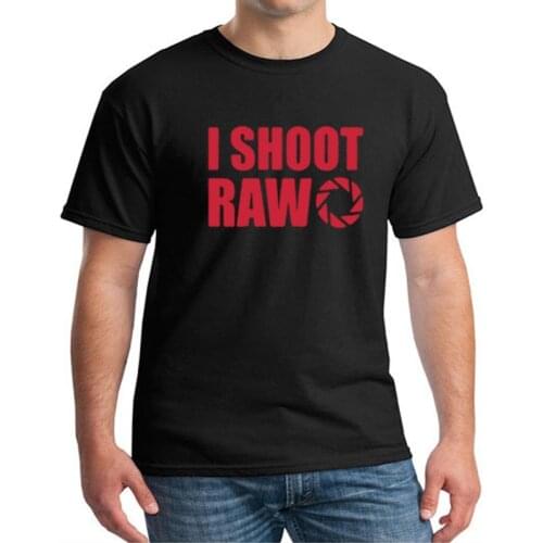 I Shoot RAW Funny Photo Photographer Camera T Shirt Harajuku Pattern Photo T-Shirt Oversized TShirt Men Leisure Gift Tee Top