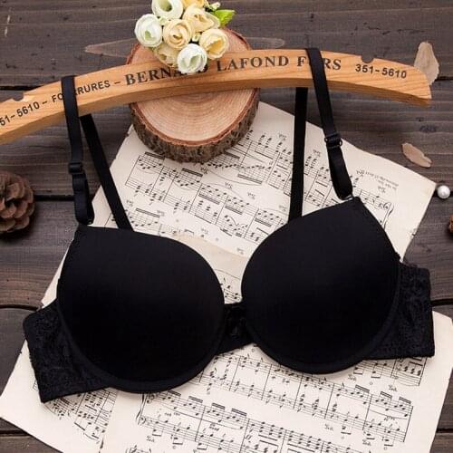 2019 Women Push Up Underwear Lace Padded Bras Brassieres Adjusted Back Closure Intimates Bras