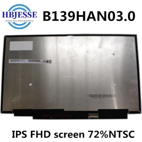 13.3"LED LCD Screen B139HAN03.0 Glossy 30 Pins FHD 1920X1080 Panel IPS 72%NTSC Replacement