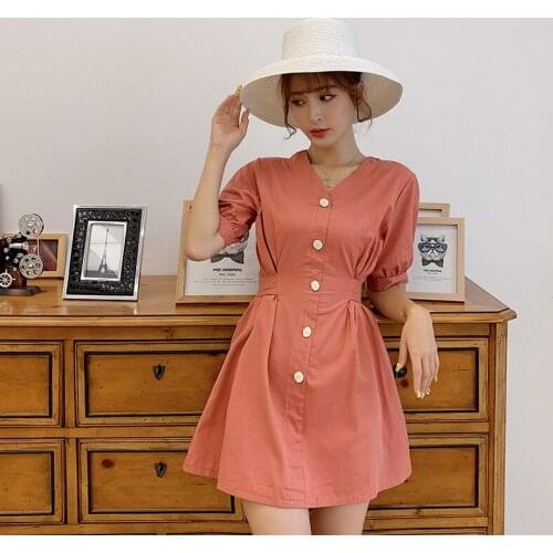 AIYANGA Summer Dresses With Buttons