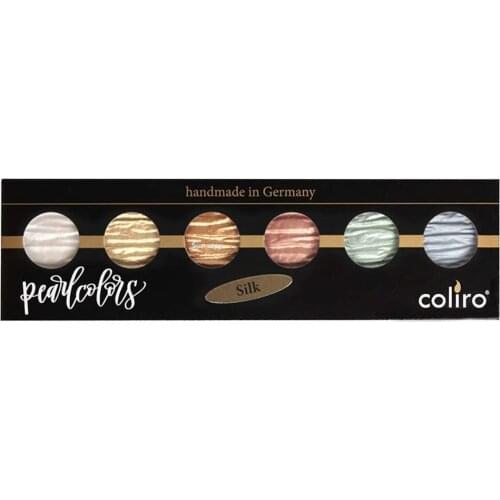 Coliro Artist Mica Pearl Watercolor Paint, M750 Silk (6 Color Set) by Finetec GmbH
