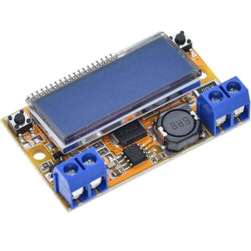 Dual Display DC-DC 5-23V To 0-16.5V 3A Max Step Down Power Supply Buck Converter Adjustable LCD Step-down Voltage Regulator
