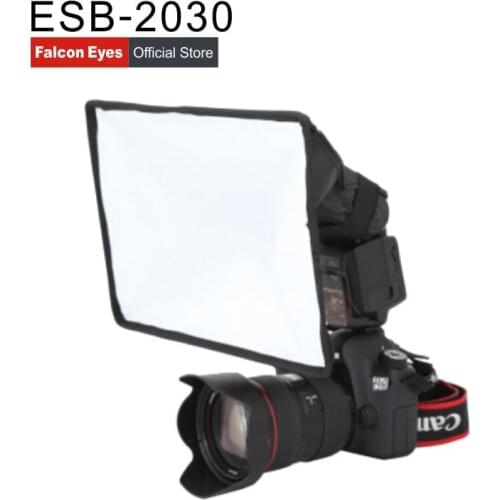 Falconeyes ESB2030 Portable Foldable Flash Diffuser Softbox for Canon Nikon Sony DSLR flash Speedlite Photo Studio Accessories