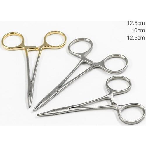 Tiangong Juncheng Jinyan Jinzhong Shiqiang Needle Holder Double Eyelid Plastic Surgery Tool Gold Handle Panel