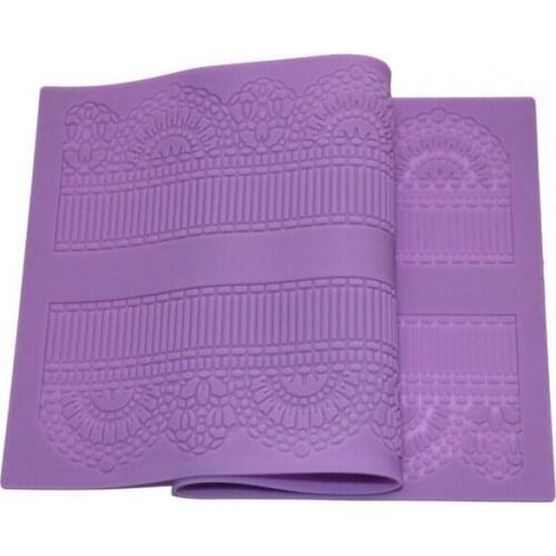 L6 Flower vine fence shape baking tools decorations for cakes Fondant silicone cake lace mat sugar lace mould