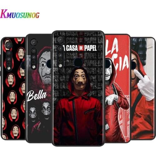Spain TV Money Heist House For Motorola G9 G8 G Stylus Power One Fusion Hyper Edge E7 E6 5G Plus Play Lite Black Soft Phone Case