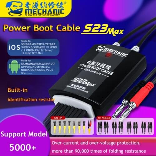 Mechanic Power Boot Line For iPhone 5-12 Pro Max For Samsung Huawei CellPhone Motherboard Maintenance DC Power Supply Test Cable