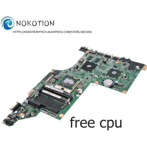NOKOTION 630985-001 DA0LX6MB6I0 Main Board For HP Pavilion DV7-4000 Laptop motherboard HM55 512MB GPU Free cpu