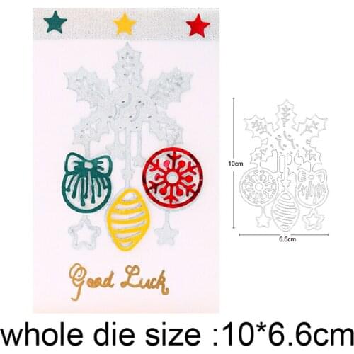 Metal cutting dies cut die Christmas Snowflake Ornaments decoration Scrapbook crafts album knife mould blade punch stencils dies
