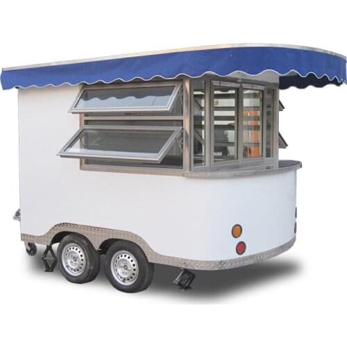 Stainless steel Ice cream,Hot dog,Hamburger mobile food trailer mobile food cart fast food truck for sale