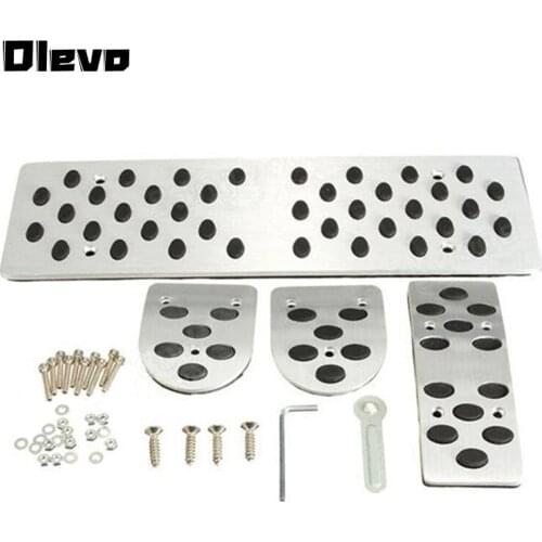 AT MT Foot Rest Brake Gas Car Pedal Pad Plate for Audi A4 A4L A5 A6 A6L A8 A8L B6 B7 B8 Q5 Accelerator Clutch Plate Cover Pads