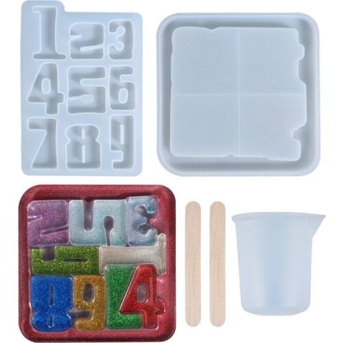 Puzzle Mould Set Piece Gemstone Crystal Epoxy Resin Mold DIY Jewelry Pendant Making Tools Epoxy Clear Silicone Mould