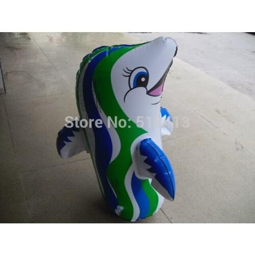 Inflatable animal Inflatables Children Inflatable Toy Dolphins Penguin Tumbler Pull Carts Stall Selling Animals Standing Funny