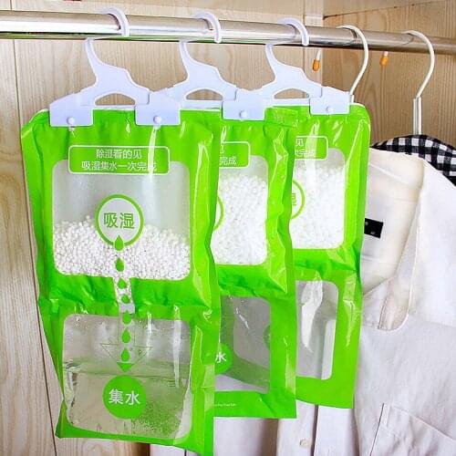 NICEYARD 1PC Anti-Mold Desiccant Packets Closet Cabinet Dehumidifier Bag Wardrobe Hanging Moisture Absorbent Bags