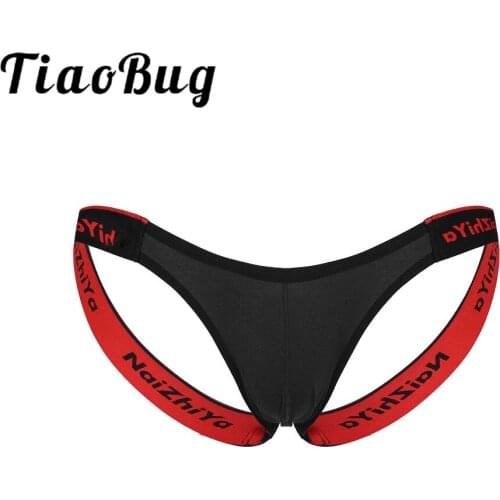 Lingerie Underwear Mens Erotic Elastic Wide Waistband Bulge Pouch Briefs Training Jockstrap G-string Athletic Thong Underpants