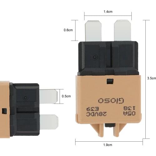 New F445 5A 7.5A 10A 15A 20A Manual Reset Circuit Breaker Blade Fuse with Button for BMW Cars Truck Motorcycle