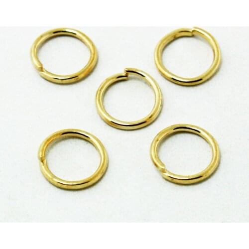 0.8x7mm Approx 190pcs/lot Rose Gold Plated Open Jump Rings Fit for jewelry findings FQA017-20, Yiwu