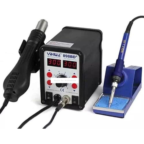 New Arrival 898BD+ 700W 2 in 1 Digital Display Electric Soldering Iron And Heat Hot Air Gun Rework Solder Welding Station