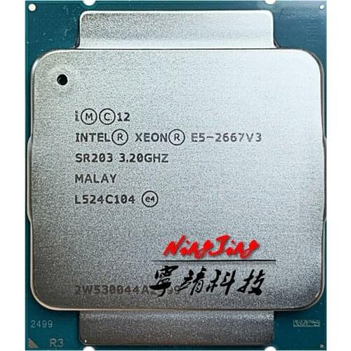 Intel Xeon E5-2667V3 E5 2667v3 E5 2667 v3 3.2 GHz Eight-Core Sixteen-four-Thread CPU Processor 20M 135W LGA 2011-3